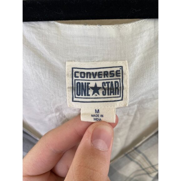 Converse One Star Women’s Plaid Sleeveless Empire Waist Summer Dress M Cotton - Picture 4 of 8